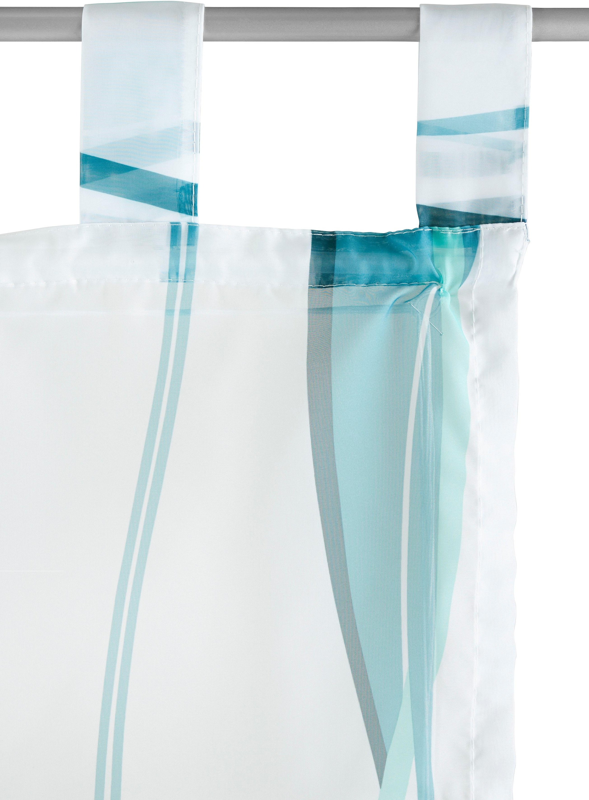 my home Raffrollo »Dimona« mit Schlaufen Transparent, Voile, Polyester