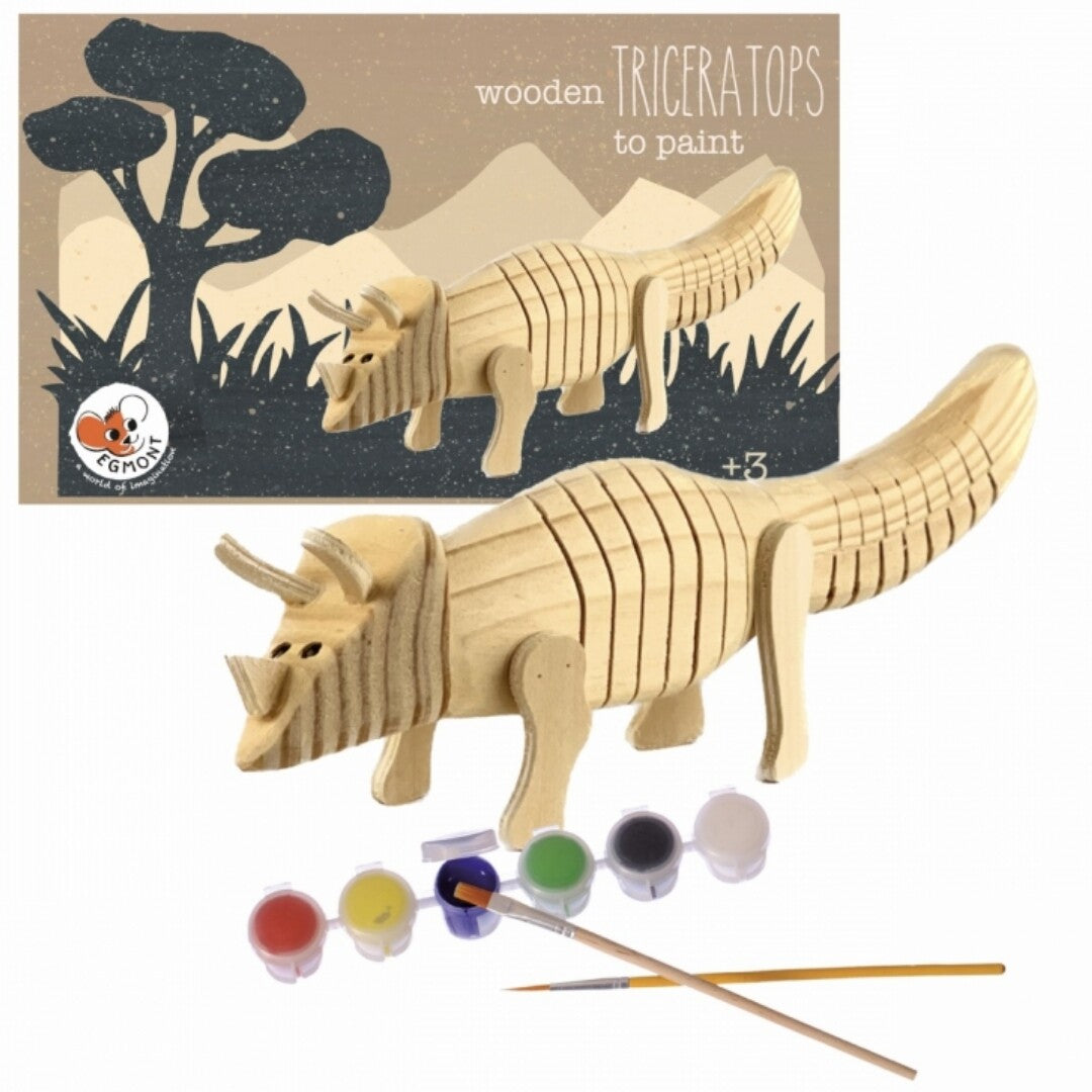 Egmont toys knutselset houten triceratops