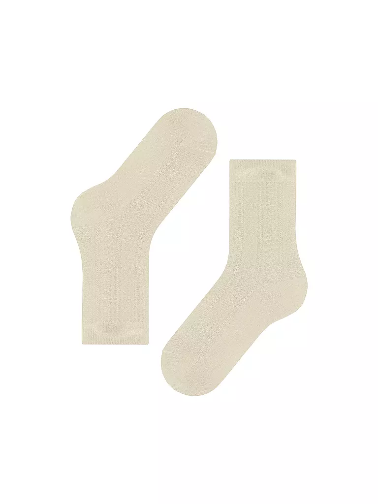 FALKE Socken NEEDLEPOINT off white creme