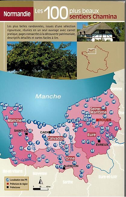 CHAMINA - 100 PLUS BEAUX SENTIERS NORMANDIE