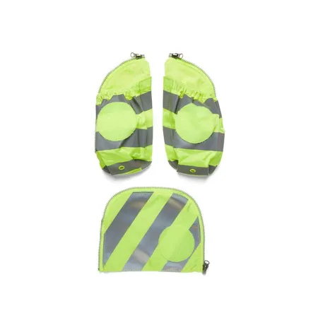 ergobag Seitentaschen Zip-Set mit Reflektorstreifen, gelb, 3-teilig
