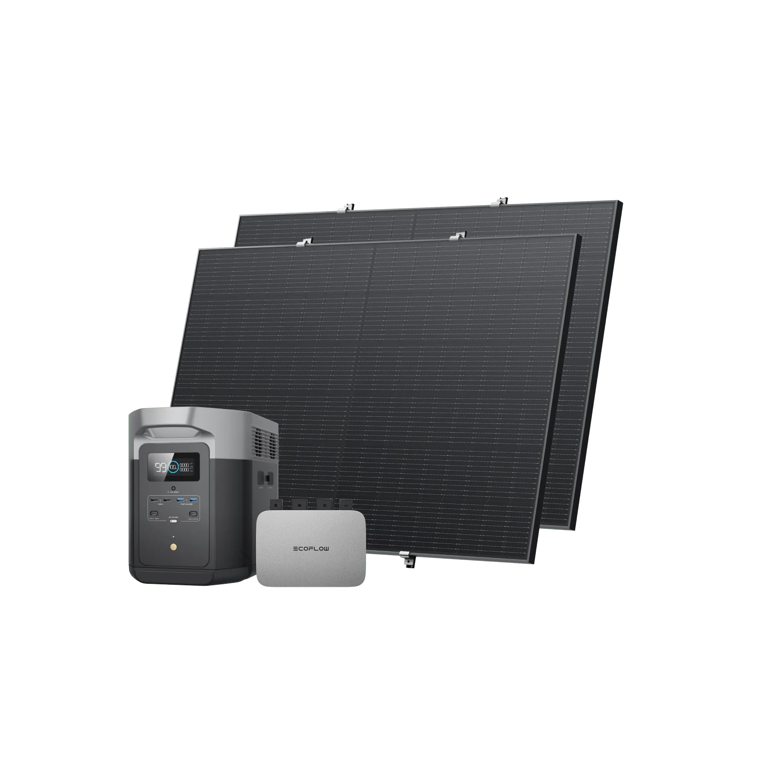 EcoFlow PowerStream Balkonkraftwerk mit 2 kWh Speicher 800W - DELTA Max 2000