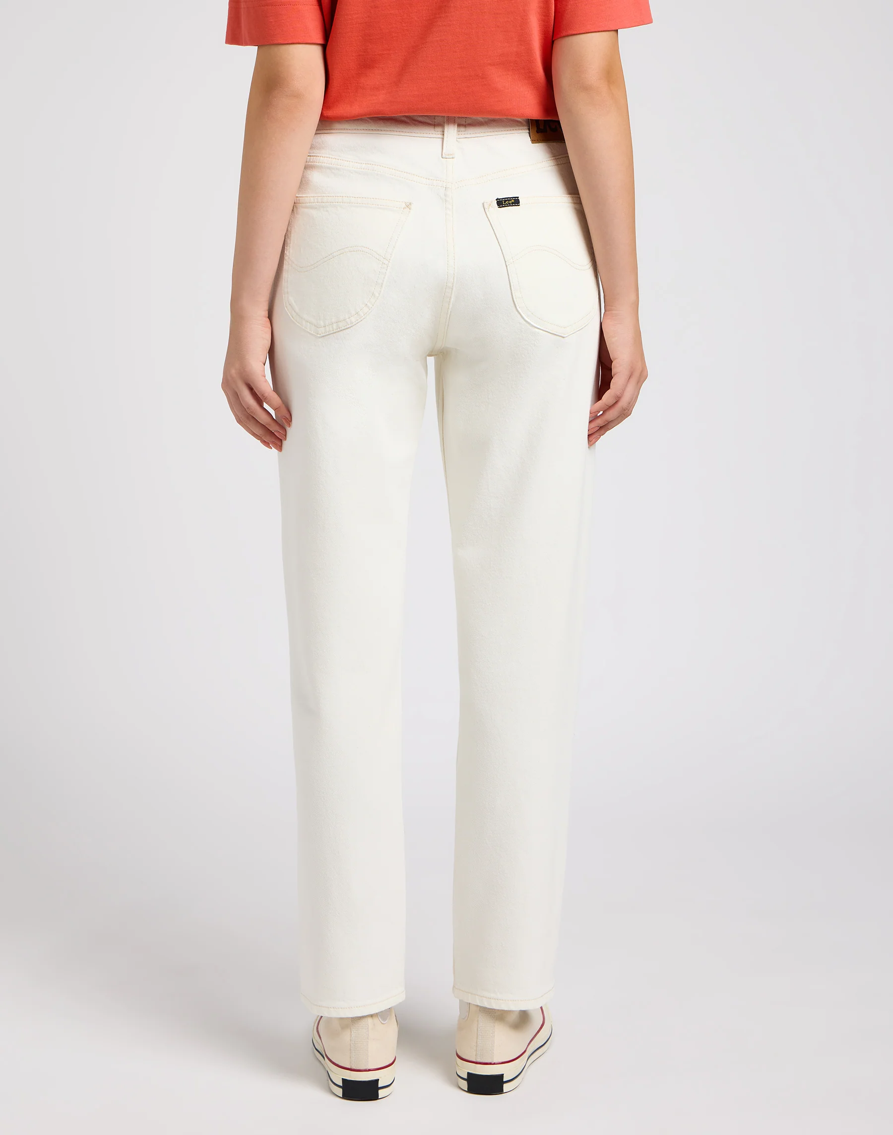 Lee  Carol striaght leg jeans - Concrete White