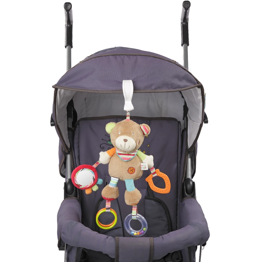 fehn® Activity-Teddy mit Klemme Oskar