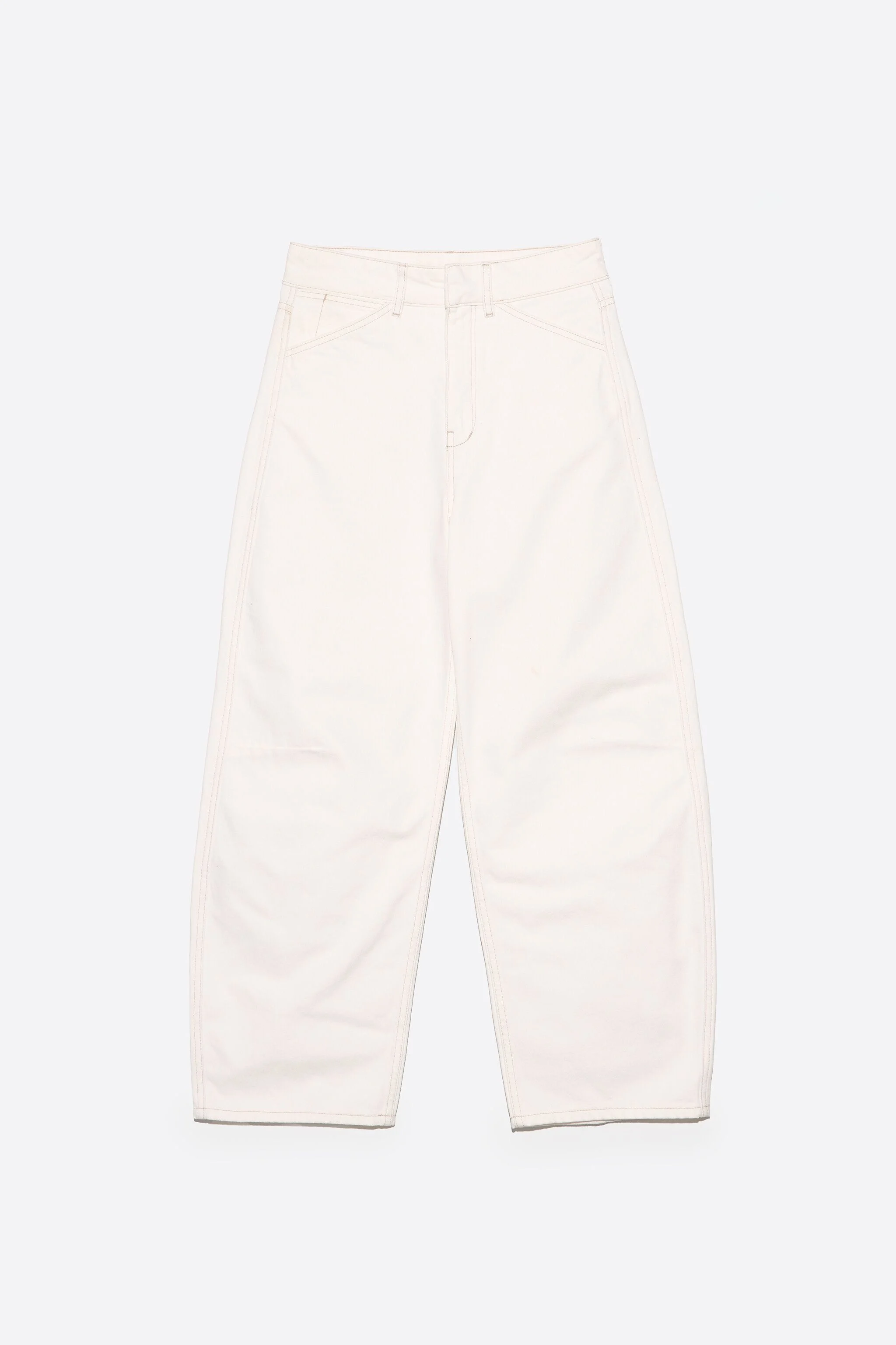 BARREL - Calça jeans branca de 5 bolsos