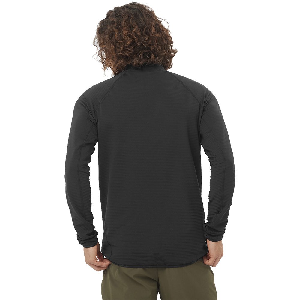 Salomon Essential Lightwarm Midlayerjacke Herren schwarz