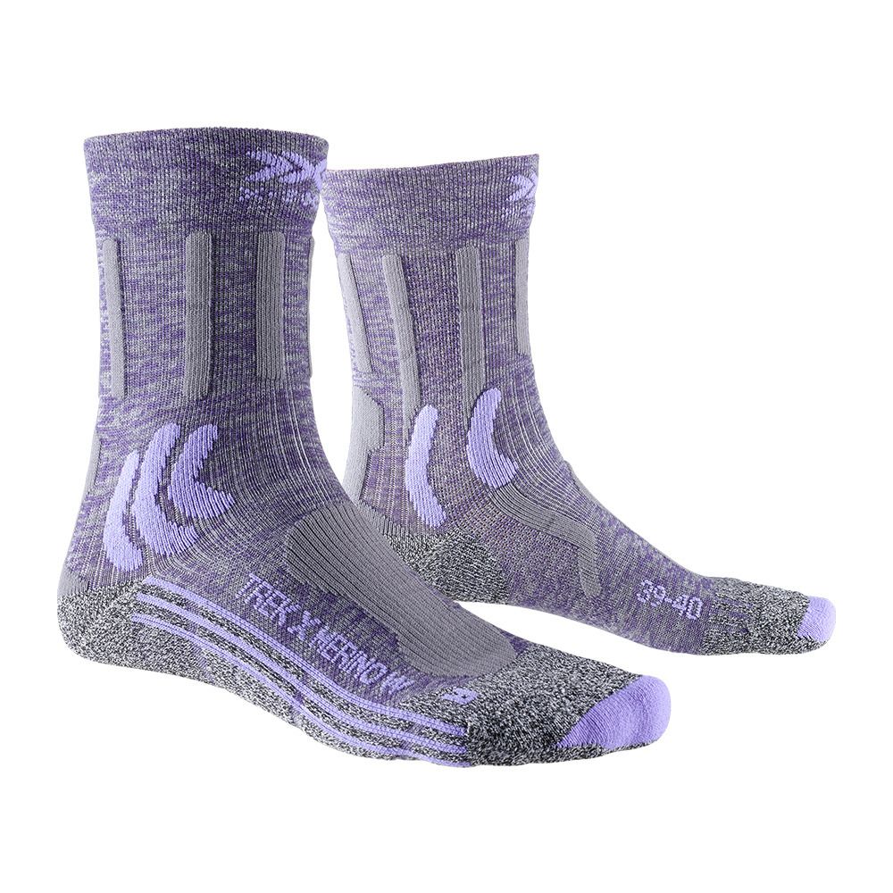 X-Socks TREK X MERINO - Chaussettes Femme grisviolet/gris