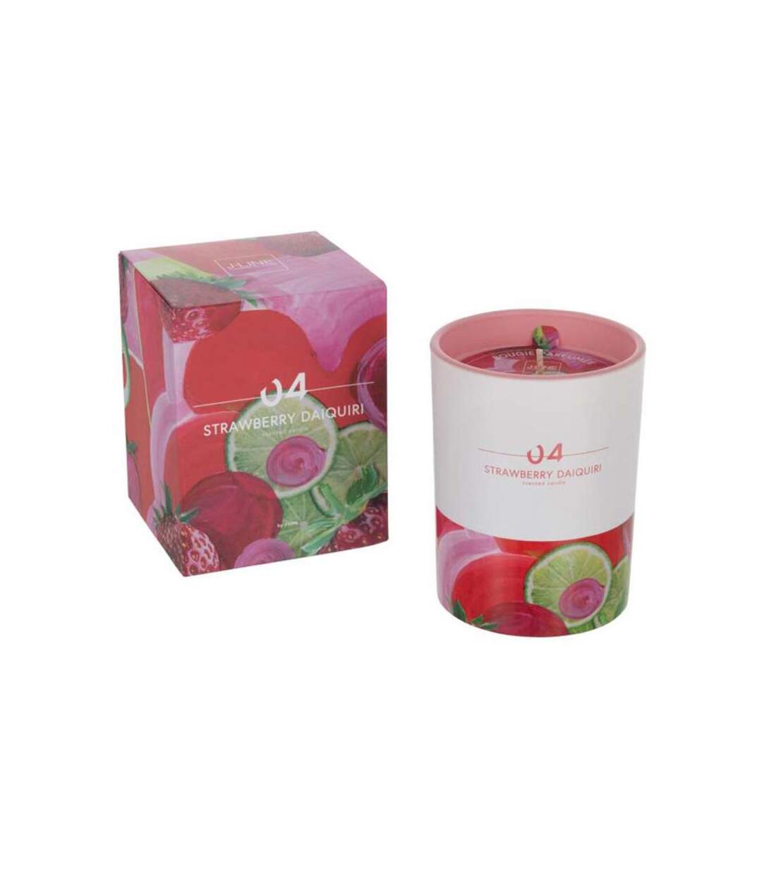 Paris Prix - Bougie Parfumée cocktail 11cm Daiquiri Fraise