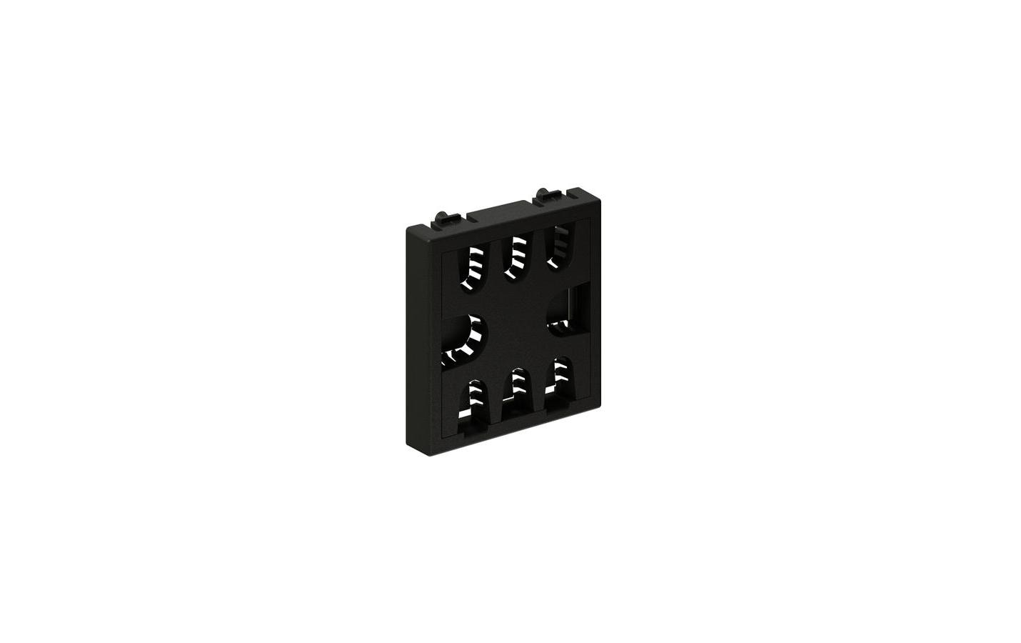 Kabeldurchführung 45 x 45 mm, AnthrazitKabeldurchführung mit 8 Plätzen