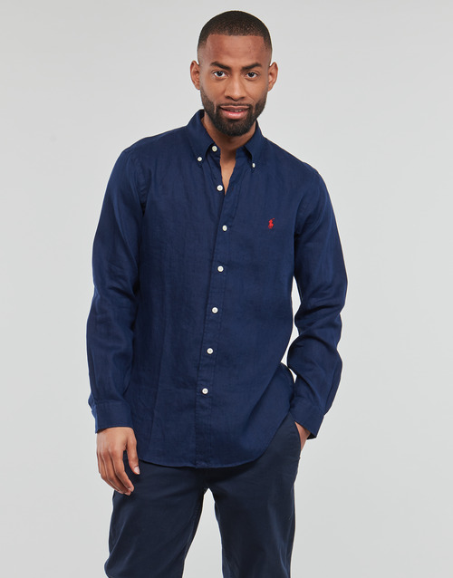 Polo Ralph Lauren - CHEMISE COUPE DROITE EN LIN Marino