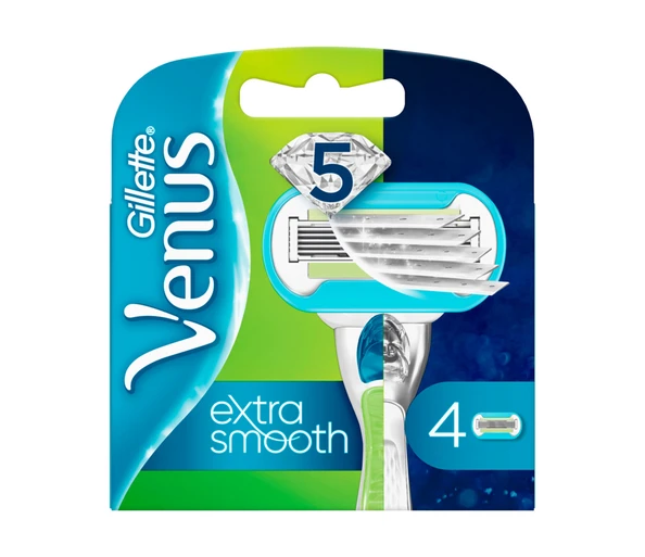 Gillette Venus Extra Smooth Rasierklingen 4 Stück