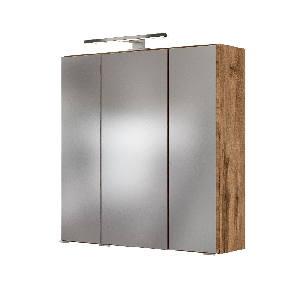 3D-Spiegelschrank LUCCA - Wotaneiche - 60 cm breit