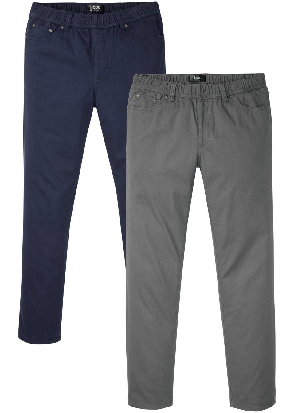 Lot de 2 pantalons taille extensible