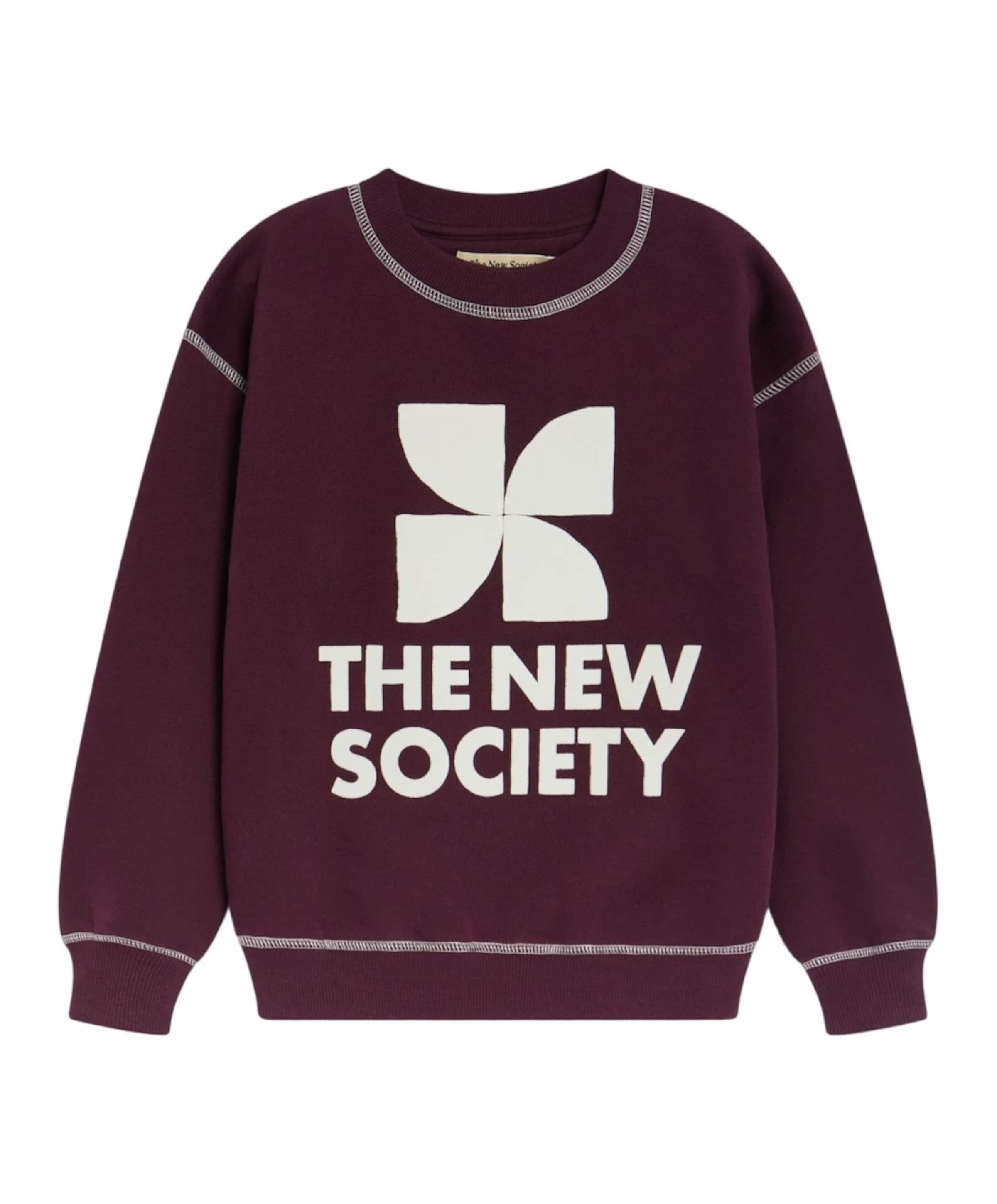 The New Society Jongens sweater bordeaux