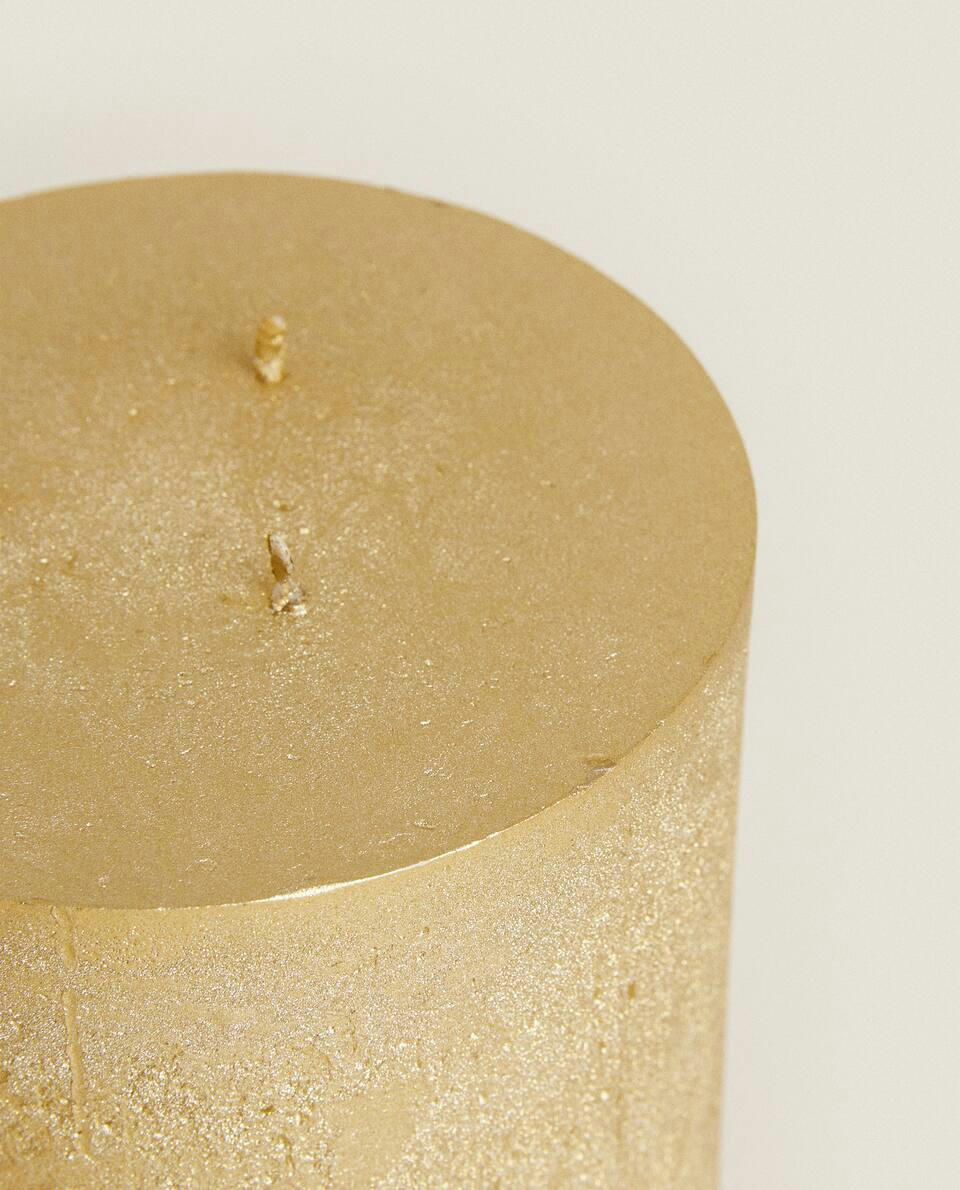 VELA DE NATAL DOURADA