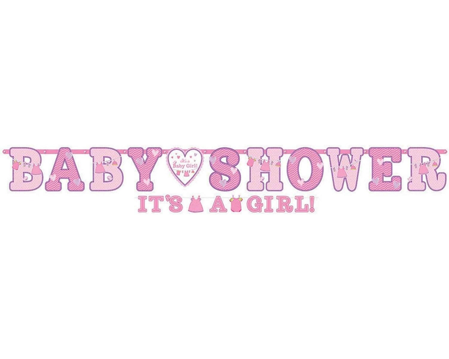 Babyparty-Set - It's a Girl (35-teilig) Es ist ein Mädchen Babypinkeln Gender Reveal Party