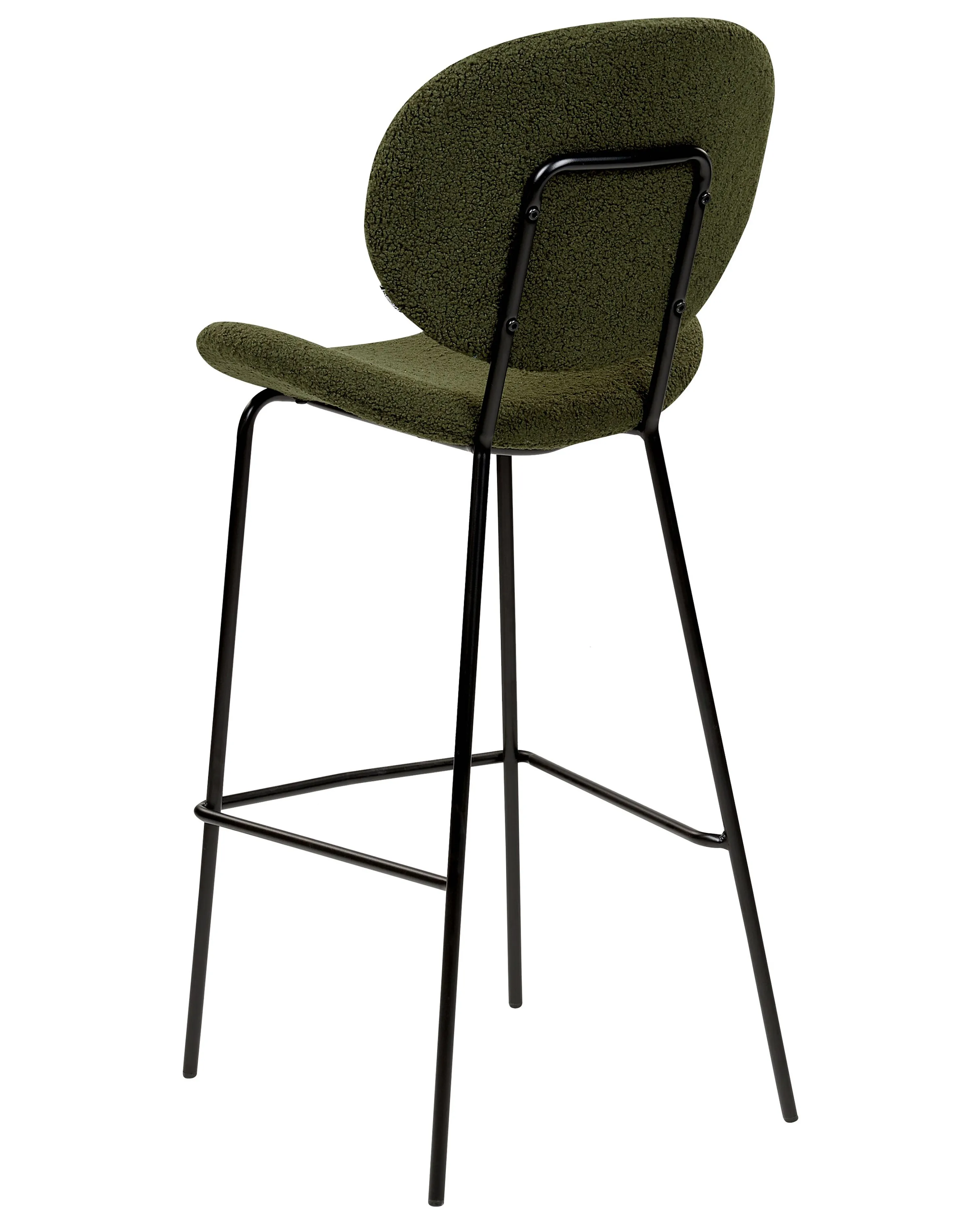 Set van 2 barstoelen LUANA Bouclé Donkergroen