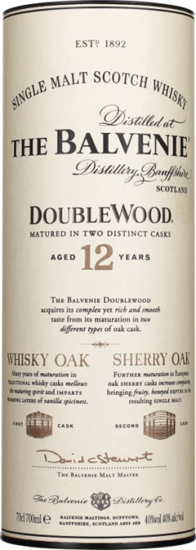 BALVENIE 12 YEARS DOUBLE WOOD 70CL