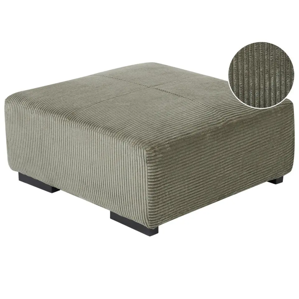 LUNGO - Ottomaan - Groen - Corduroy