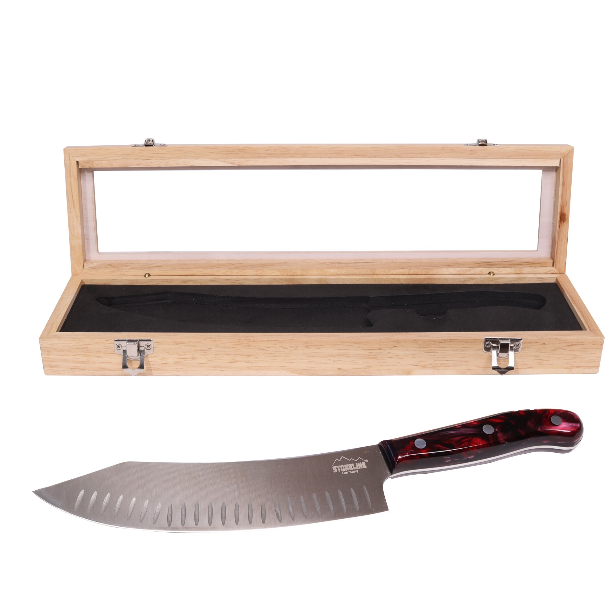 STONELINE® Chefmesser 33,2 cm, in edler Aufbewahrungsbox aus Holz