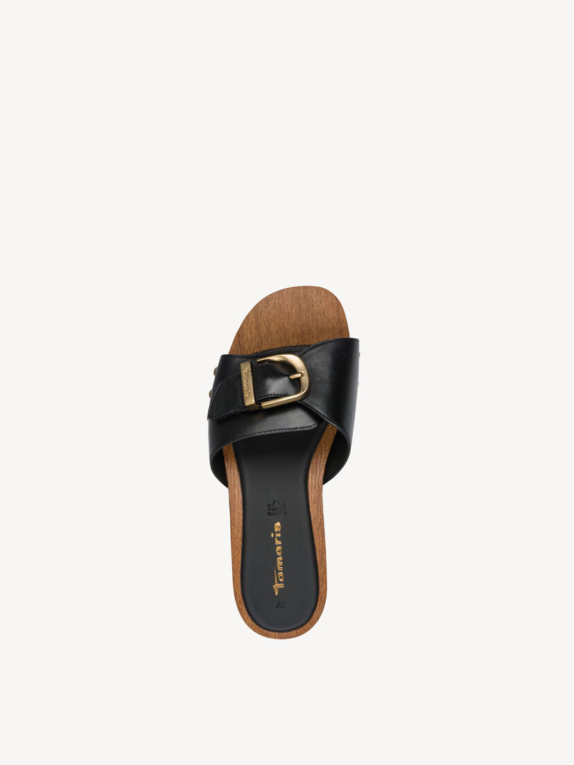 Leren Slipper - zwart