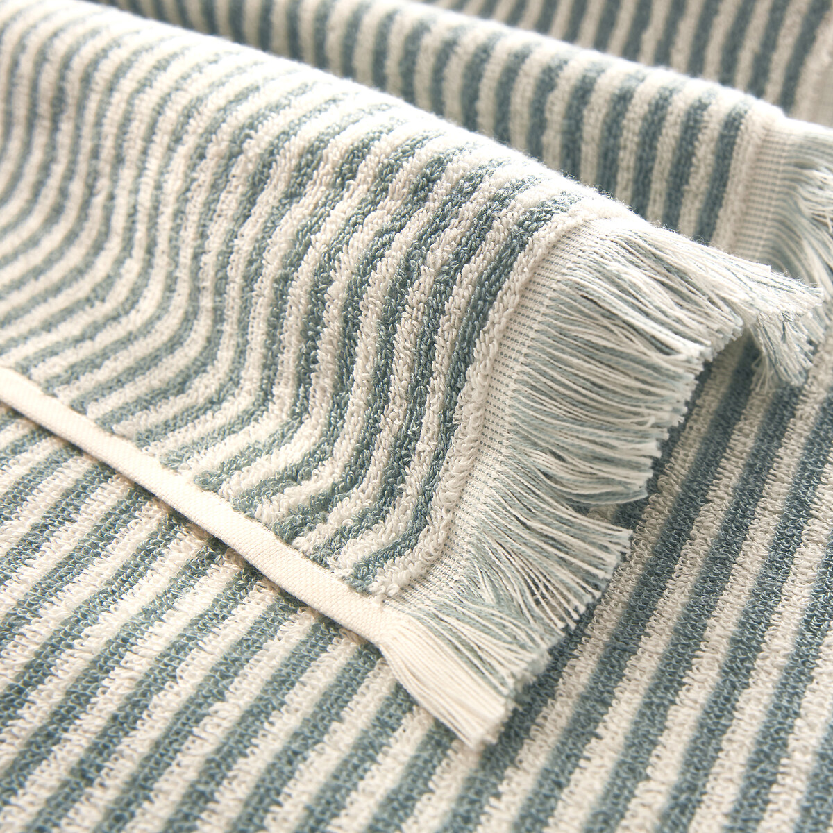 LA REDOUTE INTERIEURS<br>Toalha felpuda às riscas Malo 500 g/m²