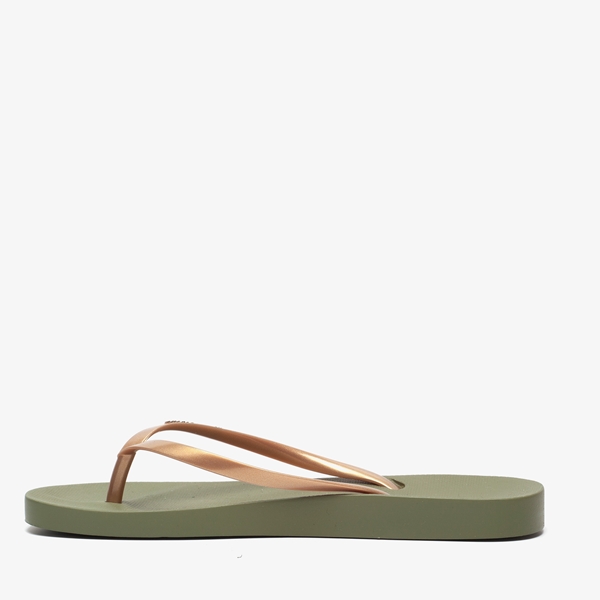 Copacabana vegan dames teenslippers groen