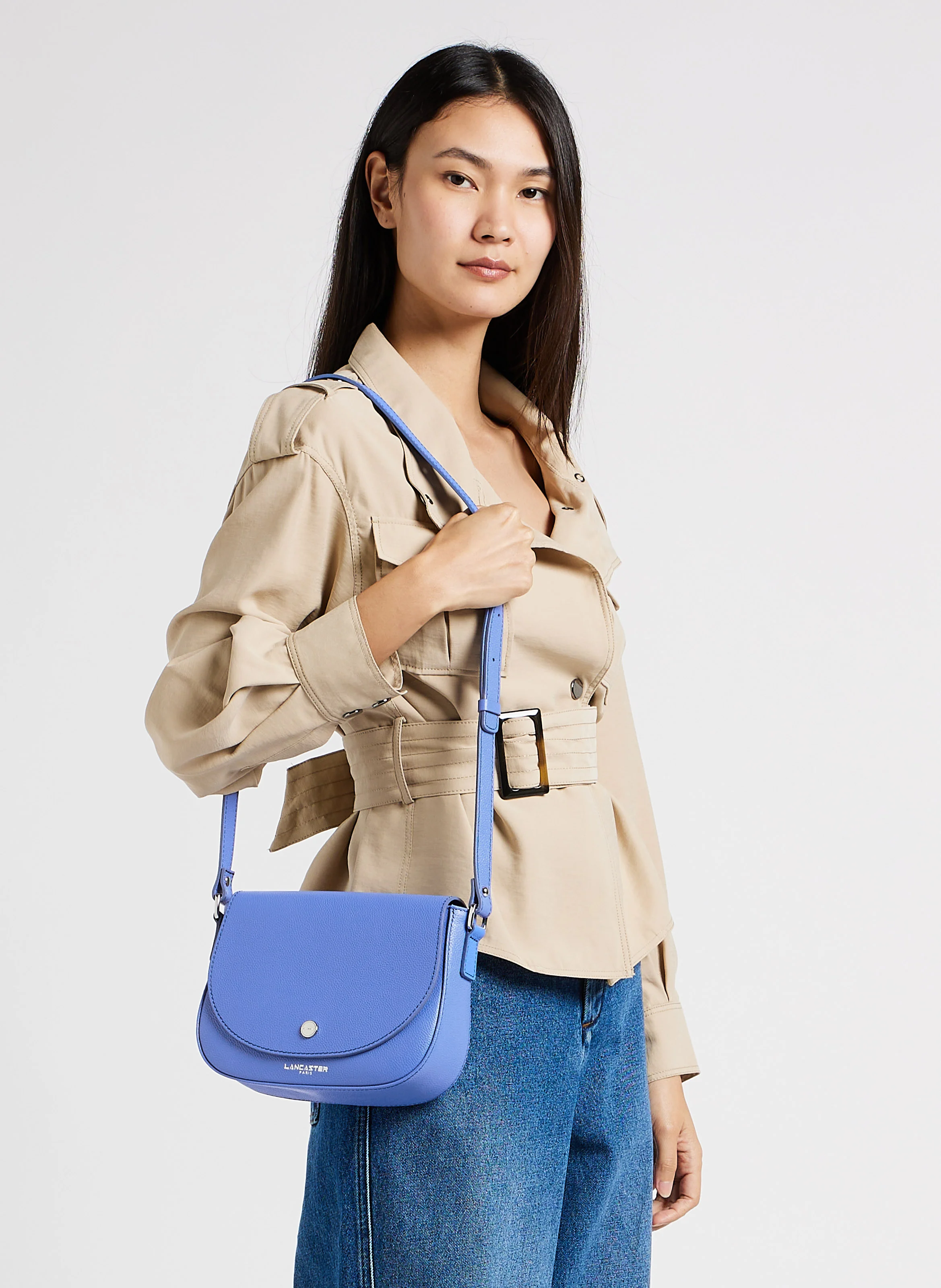 BAO - Sac bandoulière en cuir | Bleu