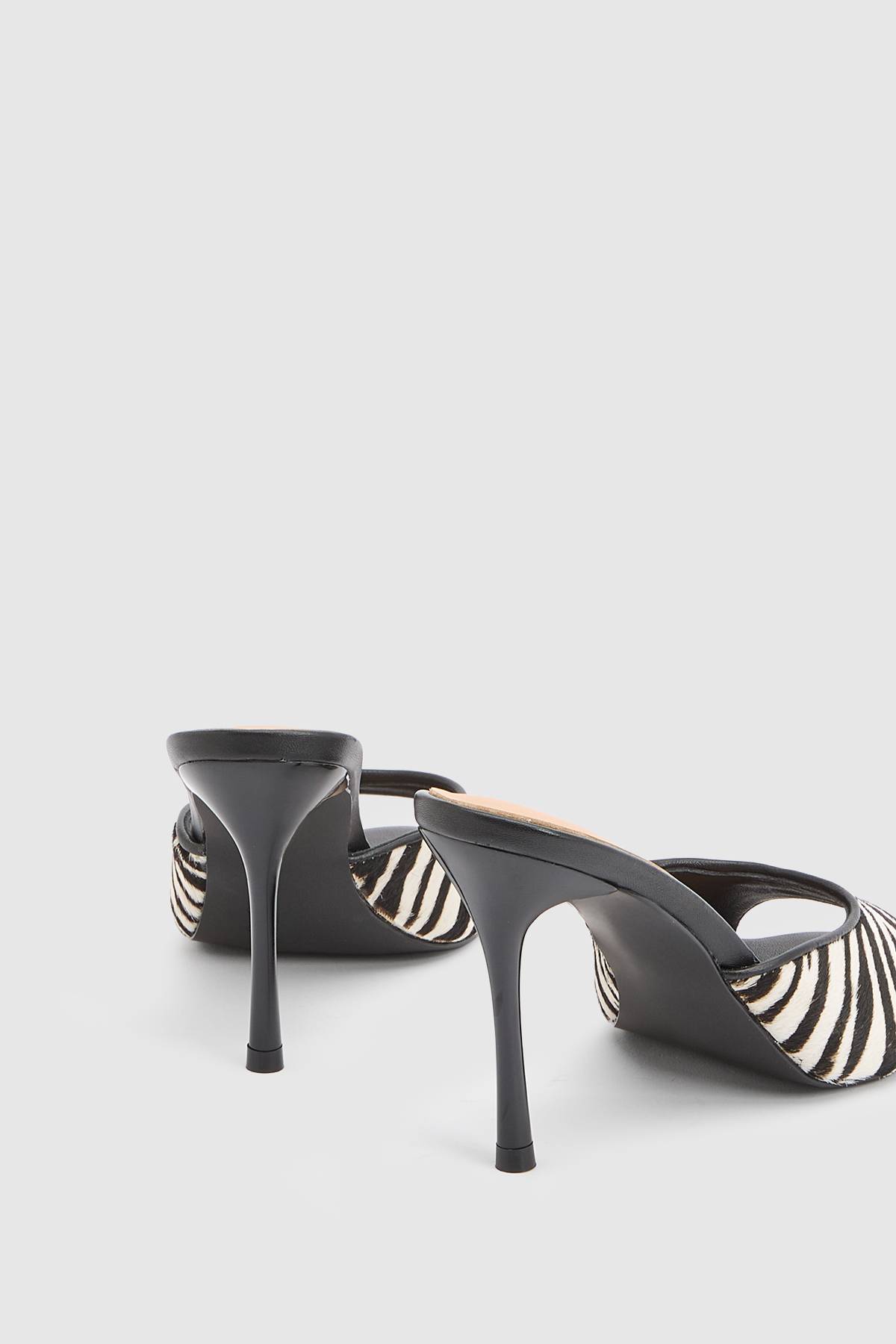KarenMillen Mule À Bout Ouvert En Cuir Imprimé Peau De Poney