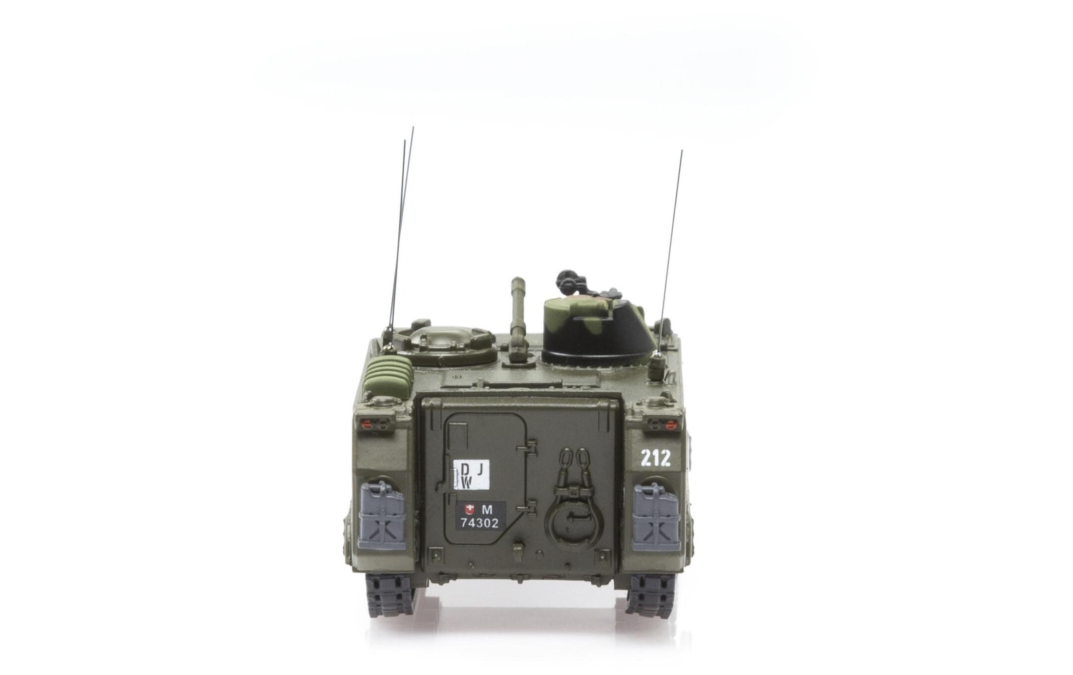 M113 Schützenpanzer 73 mit Kampfnummer 212 1:87H0 Panzer Sammlermodell