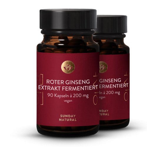 Sunday Natural Products  Roter Ginseng Extrakt fermentiert