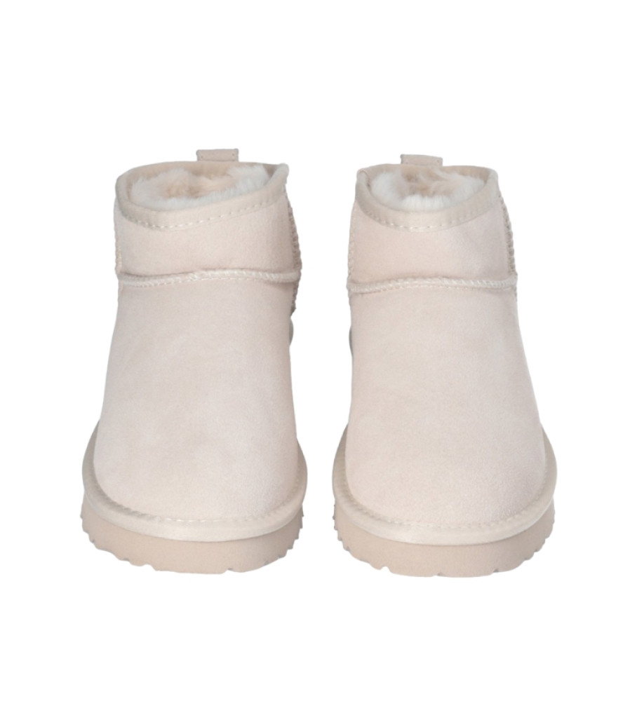 Botas de tornozelo de couro Liu Jo Jil 01 bege