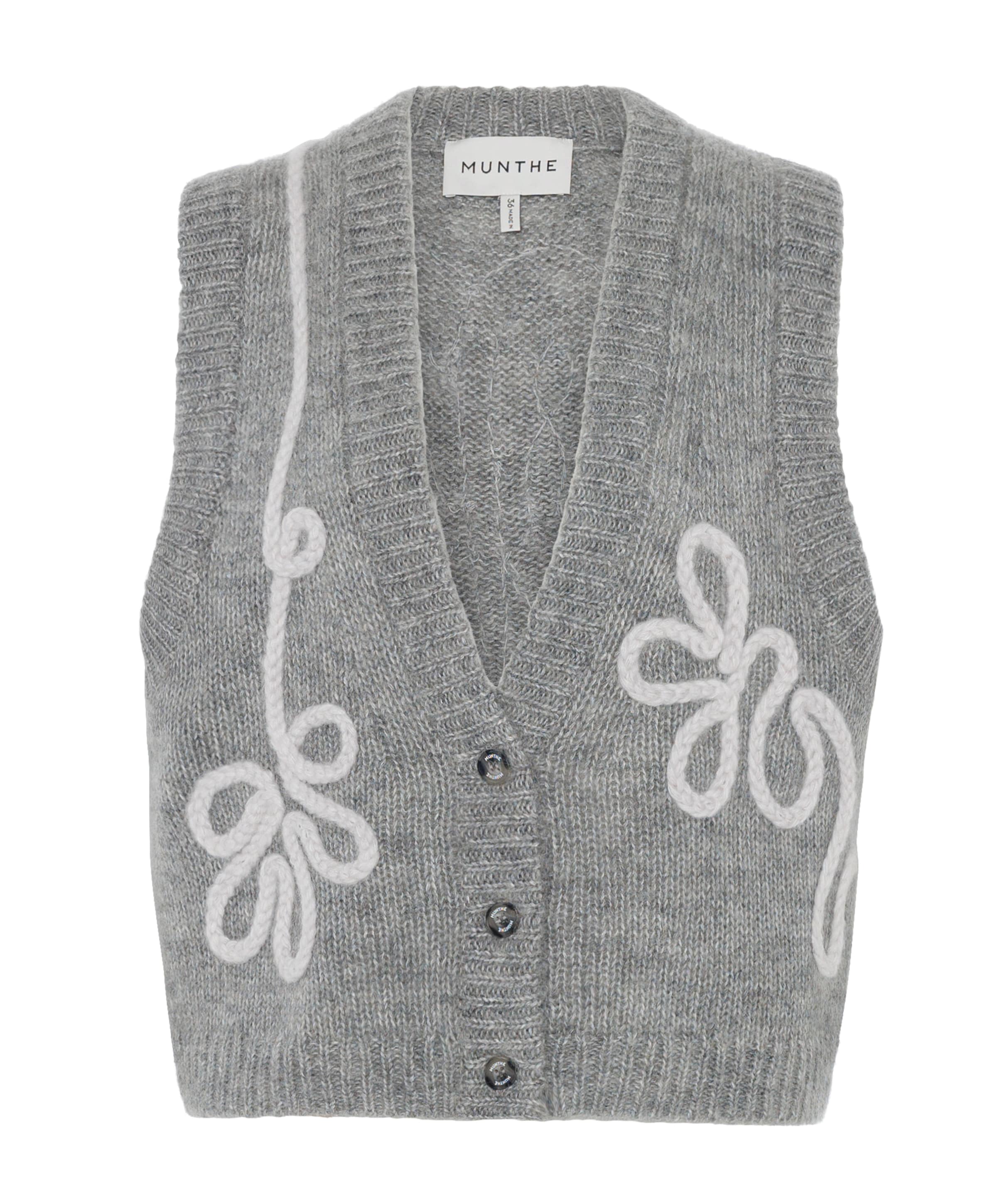 Munthe Dames gilet grijs