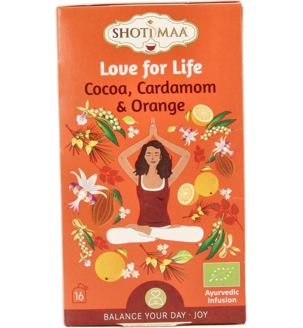 Shoti Maa Love for life cocoa, cardamom & orange (16 stuks)