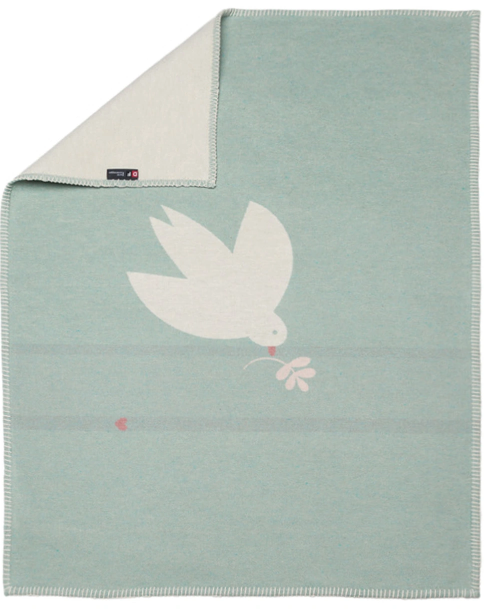 Babydecke LILI - TAUBE (70x90) in blau