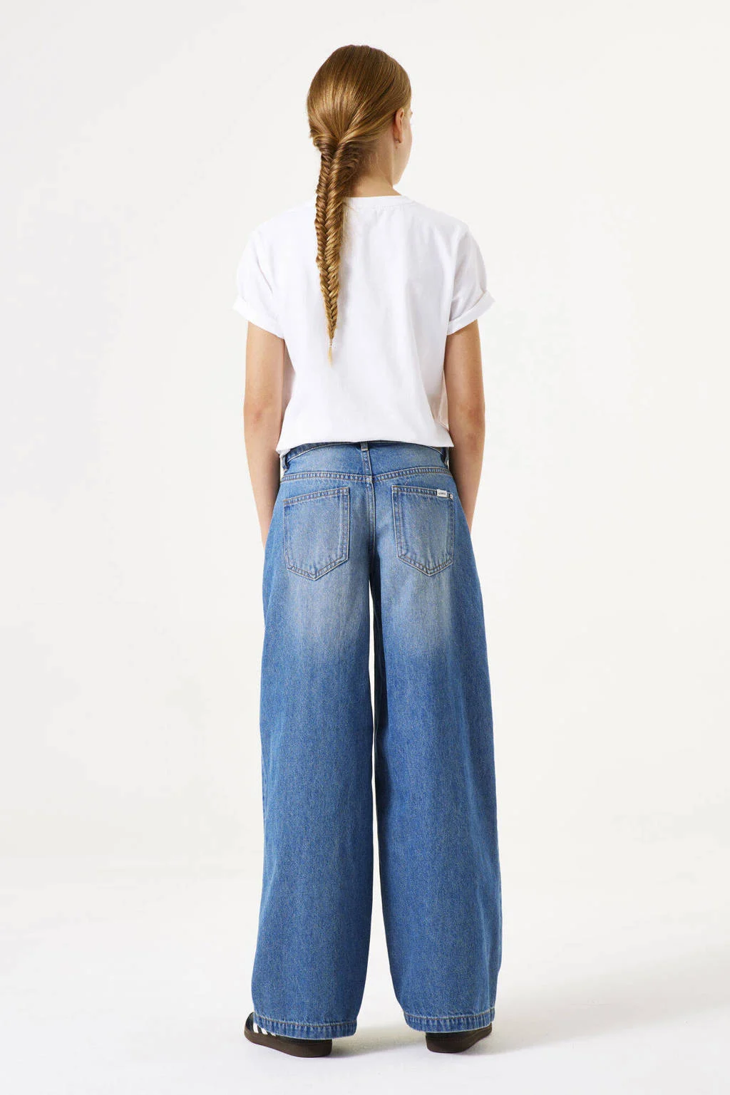Garcia low waist loose fit jeans medium blue denim