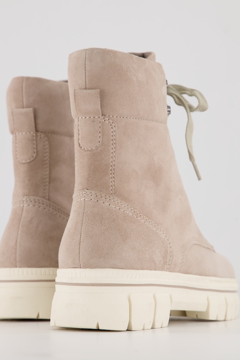 Leder-Boots, Jana Shoes, Schnürung, Weite H