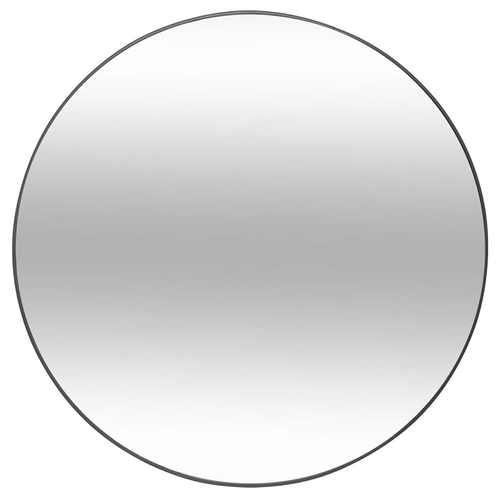 Miroir rond ALICE métal noir D 76cm