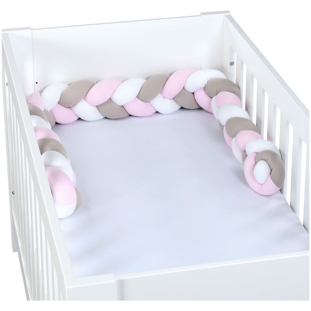 babybaybabybay   Nestchenschlange geflochten mittel weiss/beige/rosé