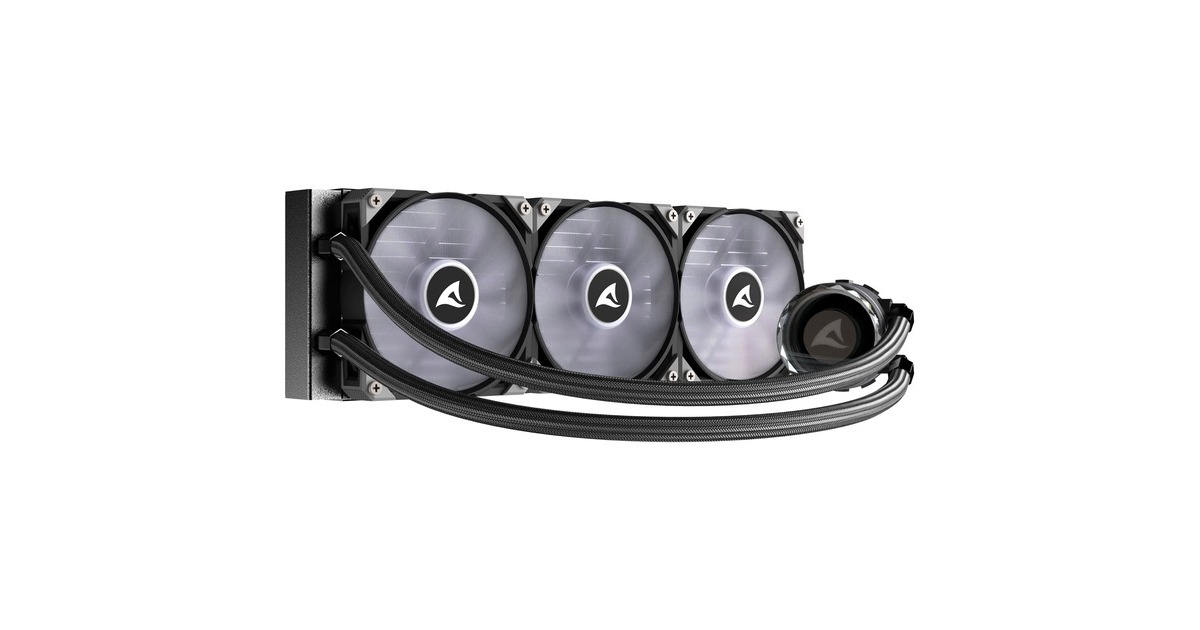 SharkoonS90 RGB waterkoeling  (Zwart, 4-pins PWM fan-connector)