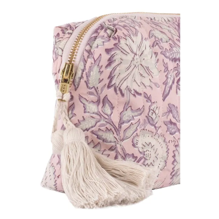 Louise Misha Pochette Teiki en coton bio | Rose