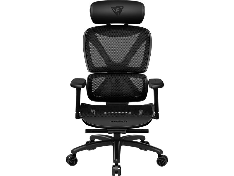 ThunderX3 Bürostuhl XTC-Mesh Schwarz Ergonomischer Bürostuhl