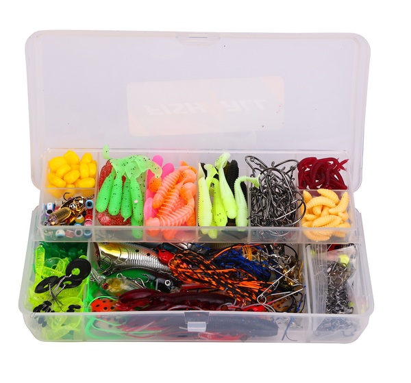Coffret multi-leurres Fish4All durs, souples et métalliques (311pcs)