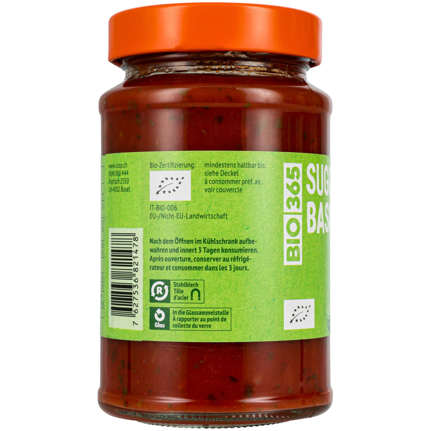 Bio 356 Sugo Basilico