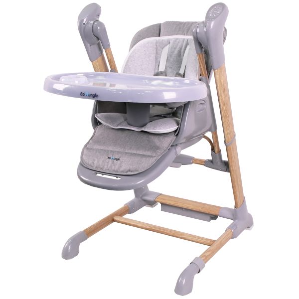 Bo Jungle B-Swinging High Chair Wood Grey