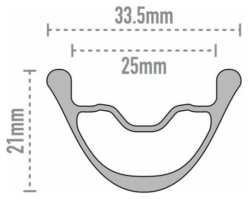 Paire de Roues Enve Foundation AG25 700c | 12X100 - 12x142mm | Centerlock