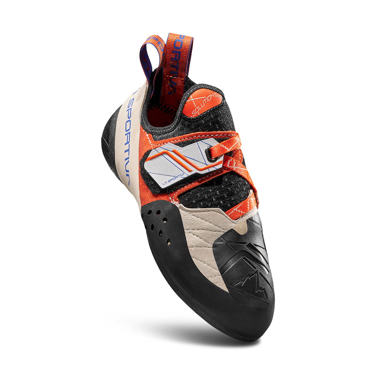 La Sportiva Solution klatresko, dame (White/Lily Orange) - Spejder Sport