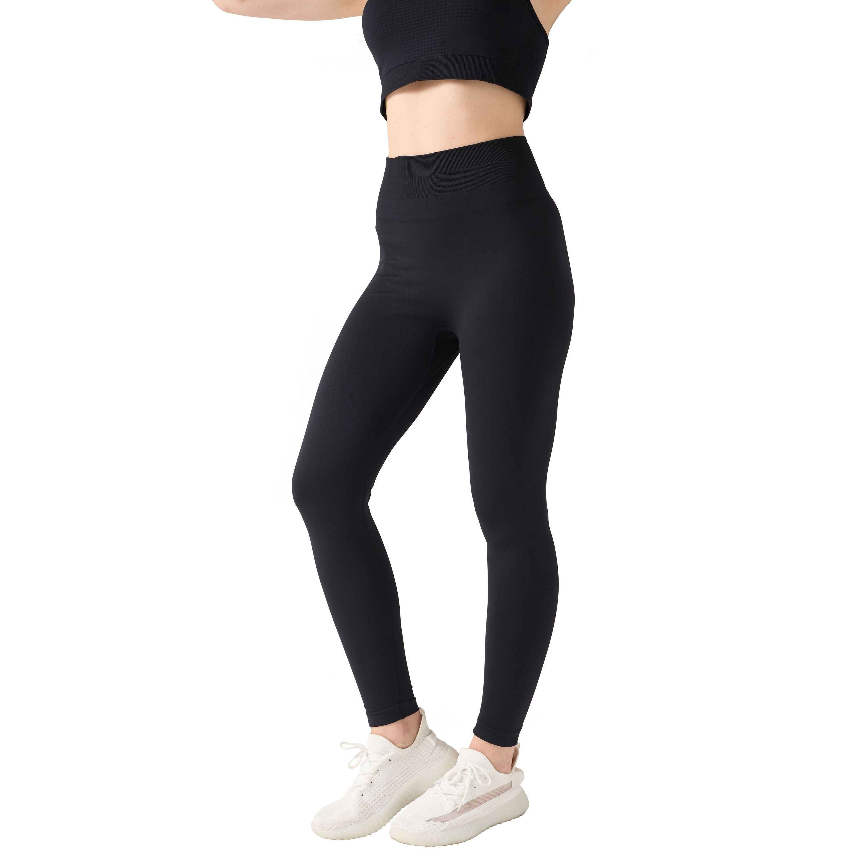 Sport Leggings Damen Grösse L schwarz