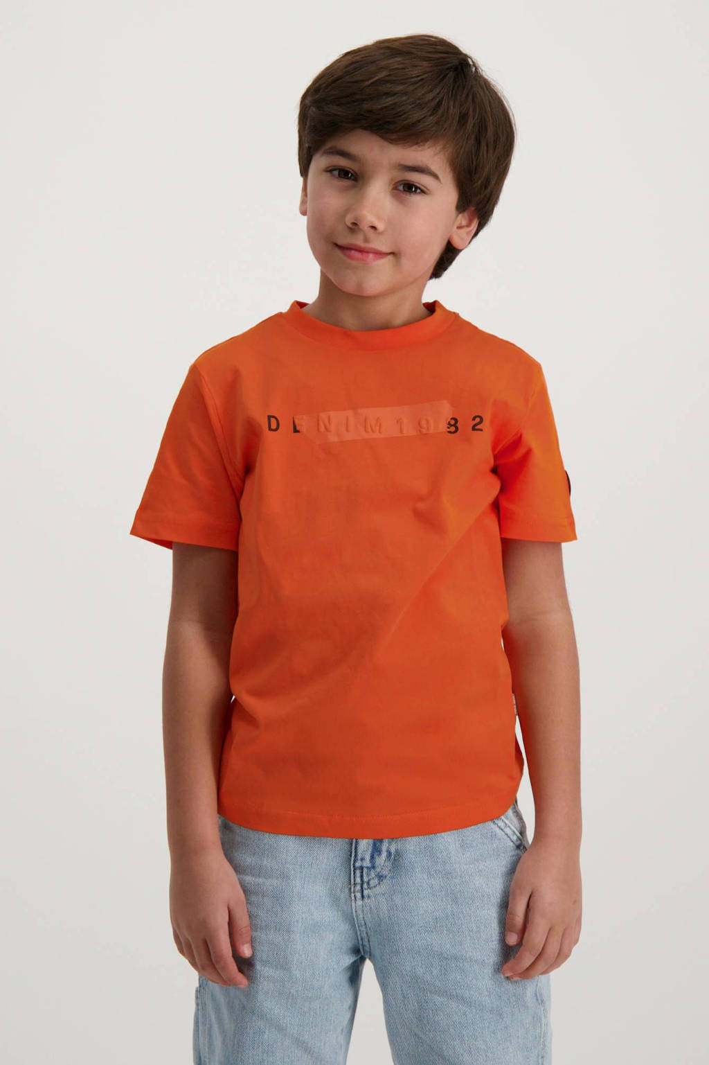 Cars T-shirt PRAYS met tekst oranje