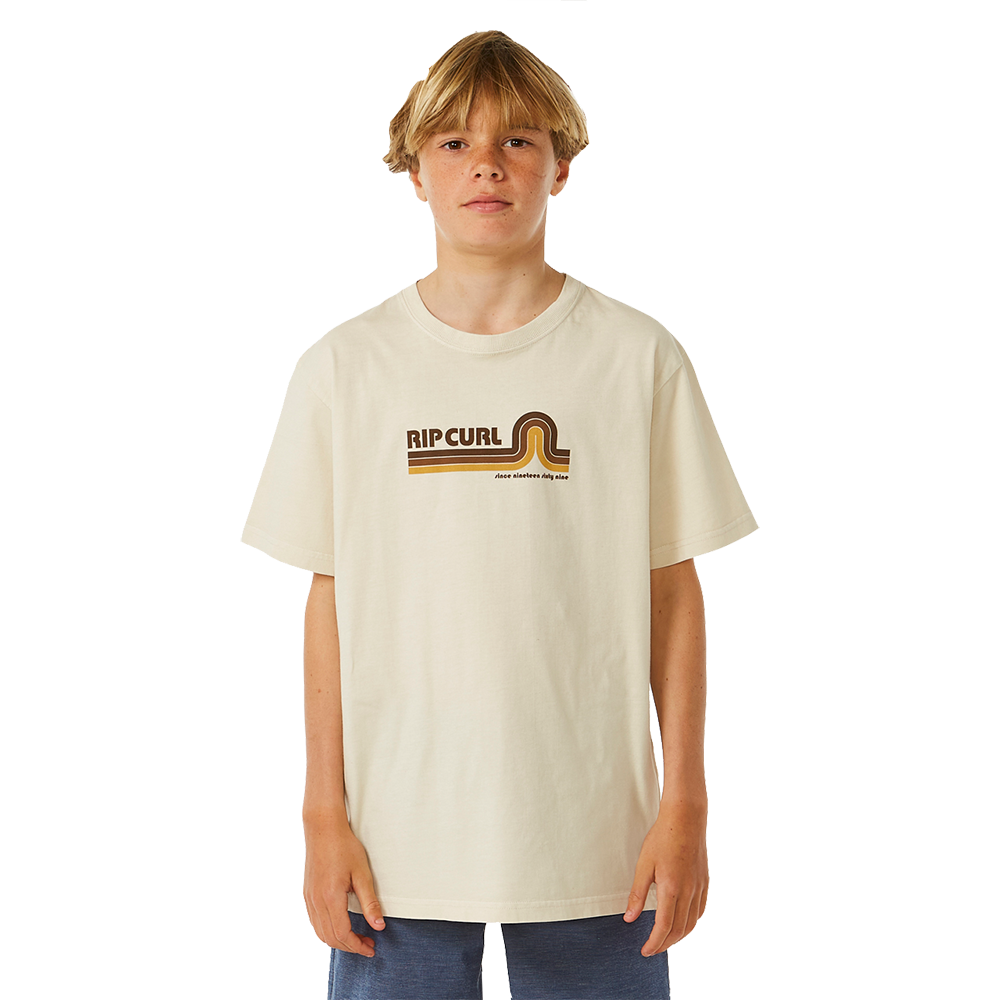 Rip Curl Surf Revival Mumma T-Shirt Jungen vintage white